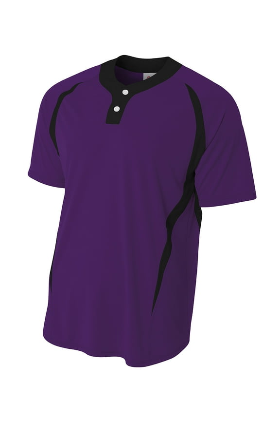 Men's Drop Ship 2-Button Color Blocked Jersey - N4229