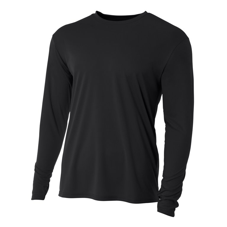 A4 Men's Long Sleeve Cooling Performance Crew Neck T-Shirt N3165