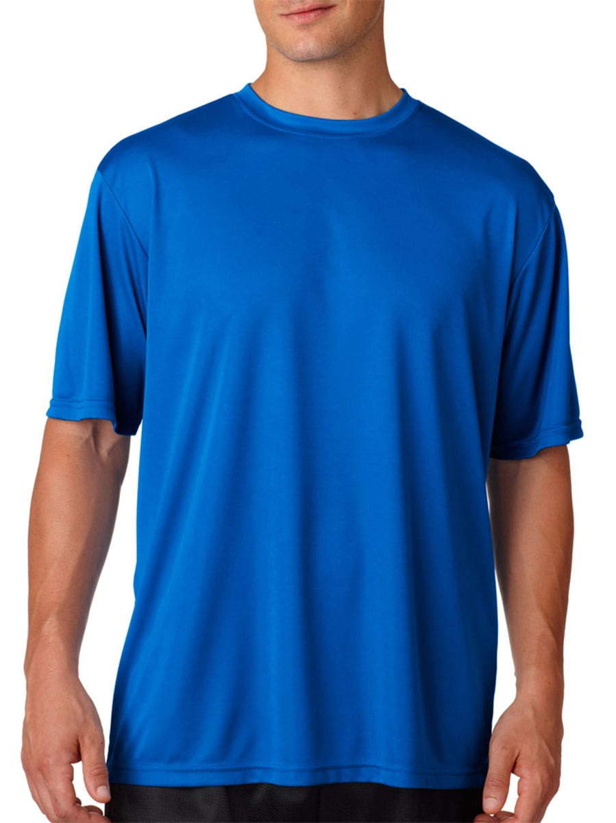 A4 Men's Cooling Performance T-Shirt - Moisture Wicking Workout Tee In Scarlet Red, XX-Large