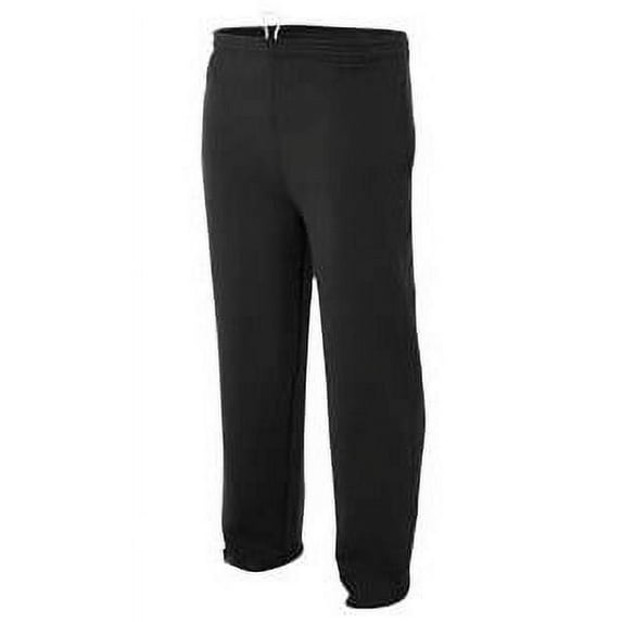 A4 Men's Open Bottom Pocketed Fleece Pants N6189
