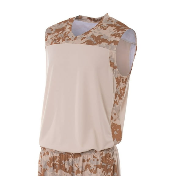 A4 Men's Printed Camo Performance Muscle Shirt