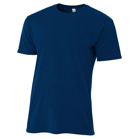 A4 Men's Rib Knit Side Seamed Shoulder Taping T-Shirt