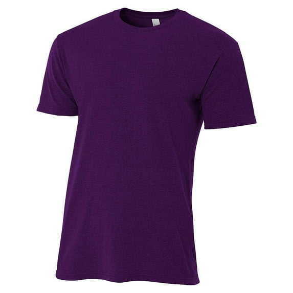 A4 Men's Rib Knit Side Seamed Shoulder Taping T-Shirt