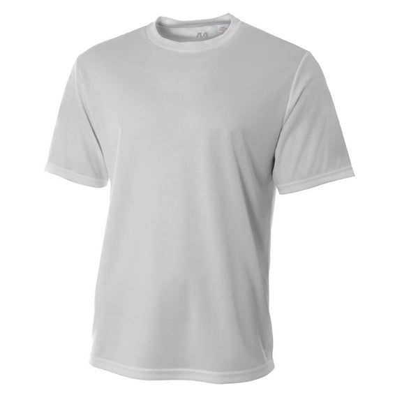 A4 Men's Shorts Sleeve Crew Birds Eye Mesh T-Shirt