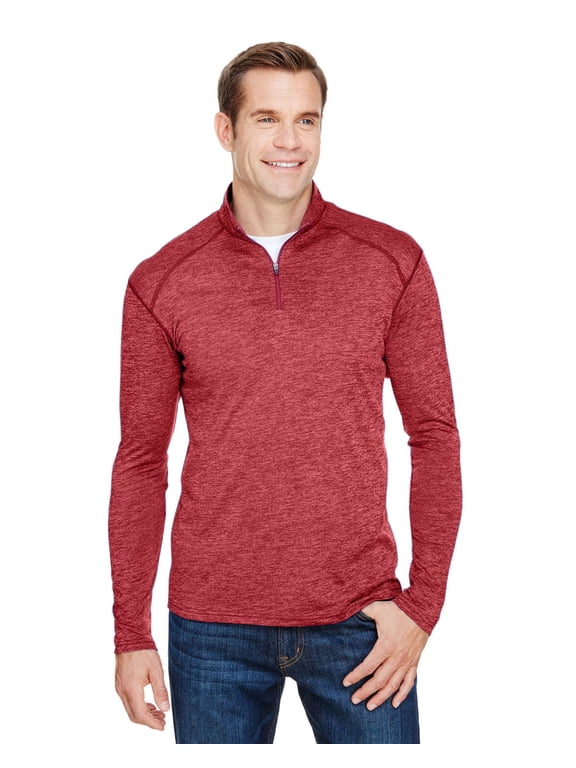 Men's Tonal Space-Dye Quarter-Zip - N4010