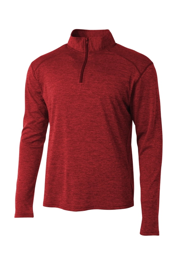 N4010 Men's Tonal Space-Dye Quarter-Zip