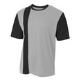 thumbnail image 1 of A4 Legend Soccer Jersey For Youth Male in Silver/Black | NB3016, 1 of 3
