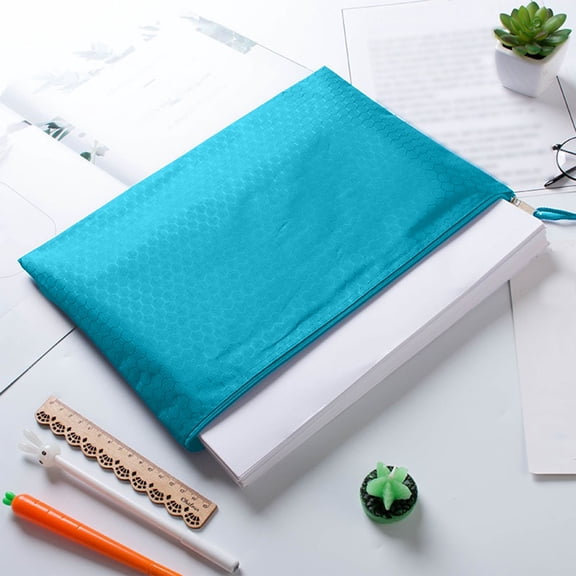 A4 Mesh Zipper Pouch Bags, Waterproof Plastic Document Organizer Folders, Multipurpose File Bags for Office, Toys, Board Games, Puzzles, Travel, and Home Storage Supplies-1 Pack