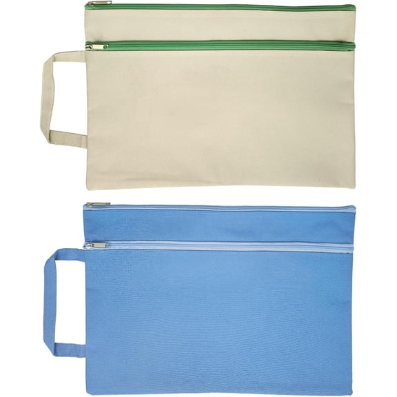 A4 Mesh Zipper Pouch,  File Bag with Handle,Foldable Document Organizer for School, Office, Travel - Durable Folder with Puzzle Project/  (2)