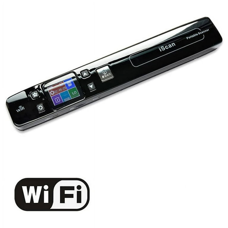Scanner Portable à Main – Format A4 – 1050 DPI – Avec écran LCD Et Batterie – Pour Numériser Docs Et Photos