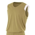 thumbnail image 1 of A4 Moisture Management V-Neck Muscle For Men in Vegas Gold/White | N2340, 1 of 2