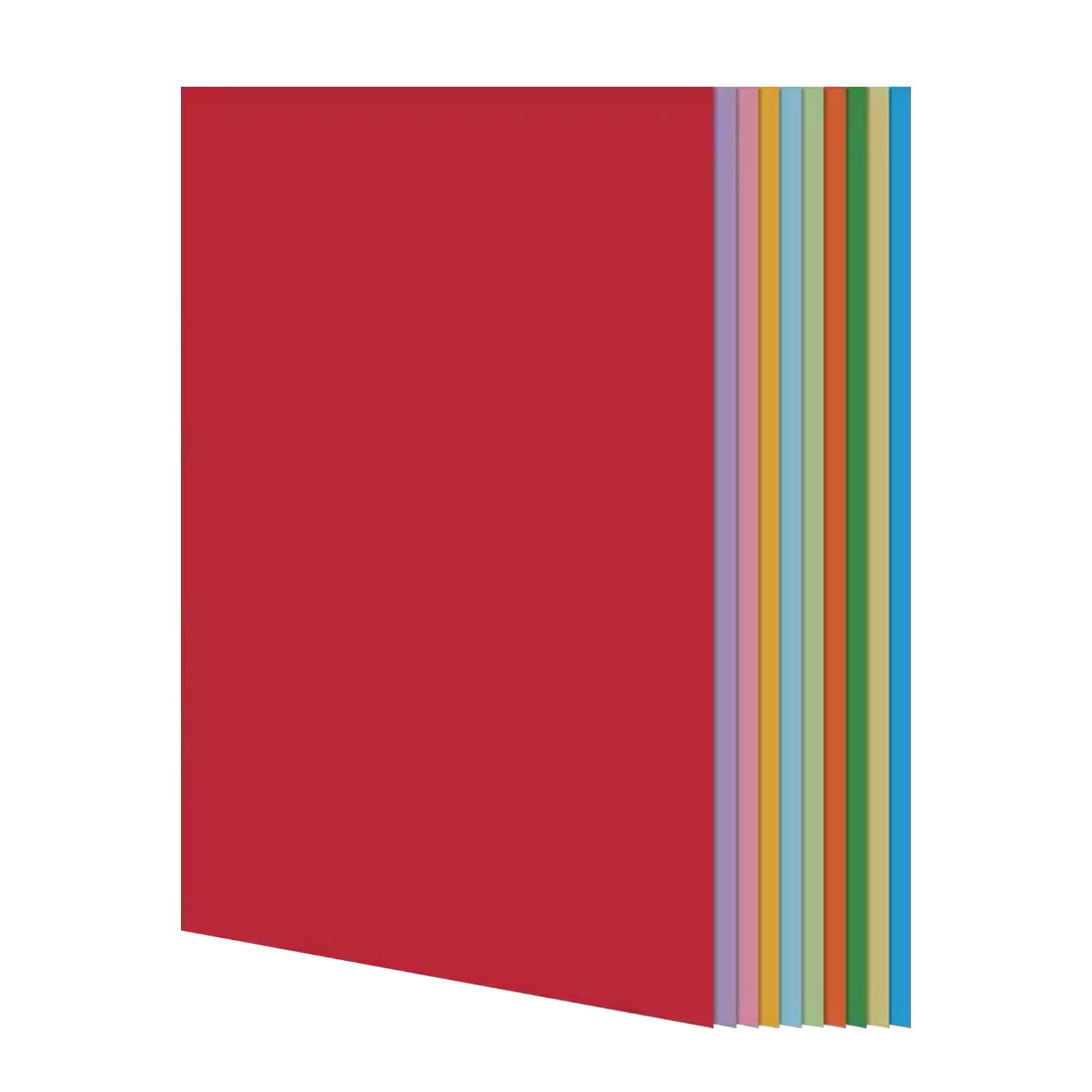 A4 Multi-Functional Craft Paper - 100 Sheets in 10 Vibrant Colors for ...
