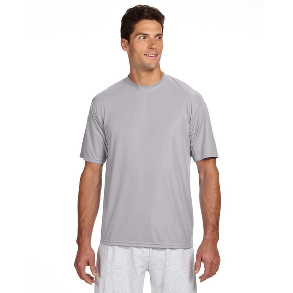 A4 N3142 MENS COOLING PERFORMANCE T SHIRT, Silver, M, Pack Of 3, Womens Workout Tops