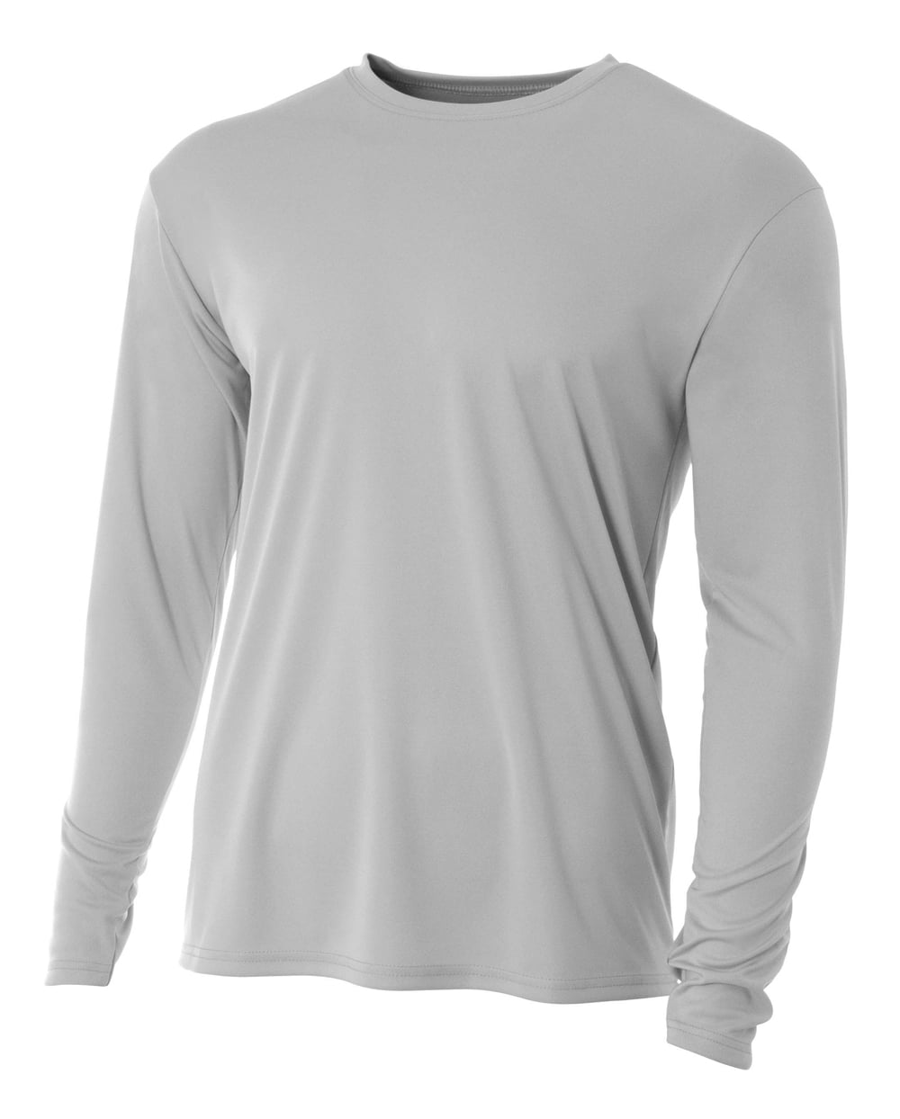 A4 N3165 Men's Cooling Performance Long Sleeve T-Shirt - Black - S
