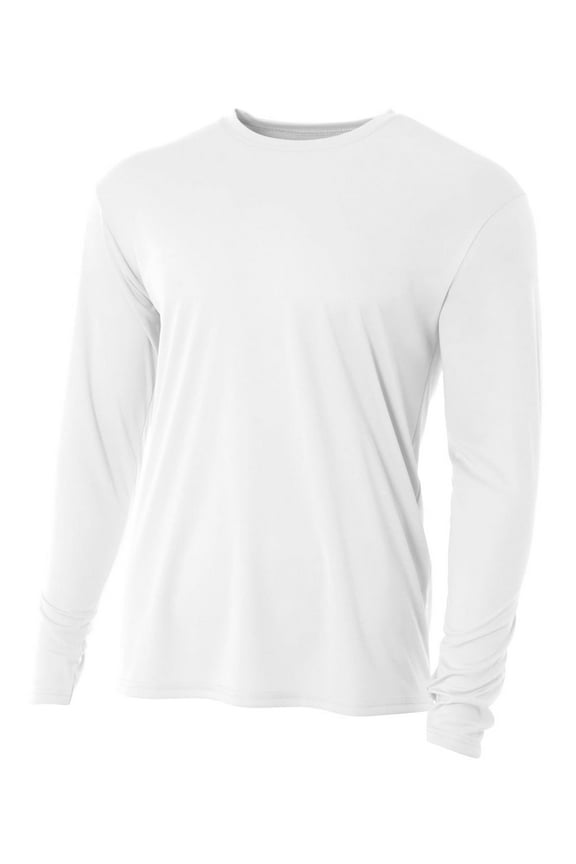 Men's Cooling Performance Long Sleeve Training T-Shirt White M