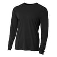 thumbnail image 1 of A4 N3165 Mens Cooling Performance Long Sleeve Crew - Black - 4XL, 1 of 2