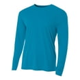 thumbnail image 1 of A4 N3165 Mens Cooling Performance Long Sleeve Crew - Electric Blue - 4XL, 1 of 3