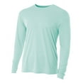 thumbnail image 1 of A4 N3165 Mens Cooling Performance Long Sleeve Crew - Pastel Mint - XS, 1 of 1