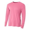 thumbnail image 1 of A4 N3165 Mens Cooling Performance Long Sleeve Crew - Pink - 4XL, 1 of 3