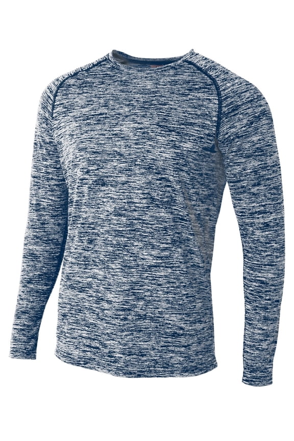 N3305 Long Sleeve Raglan Space Dye T-Shirt For Adult Size Male