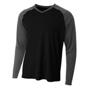 A4 N3374 Mens Long Sleeve Strike Raglan T Shirt