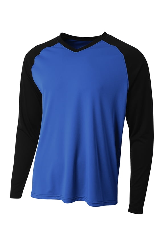 N3374 Mens Long Sleeve Strike Raglan T Shirt