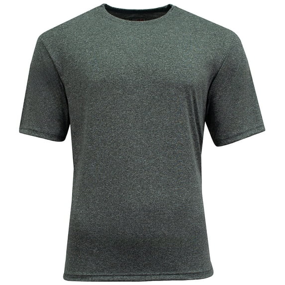 A4 N3381 Mens Topflight Heather Tee - Charcoal - 3XL