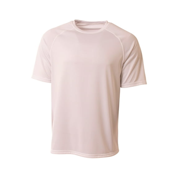 A4 N3393 Mens SureColor Short Sleeve Cationic Tee - White - 2XL
