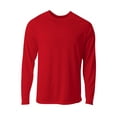 thumbnail image 1 of A4 N3396 Mens SureColor Long Sleeve Cationic Tee - Scarlet - S, 1 of 1