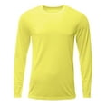 thumbnail image 1 of A4 N3425 Men's Sprint Long Sleeve T-Shirt-Safety Yellow-S, 1 of 3