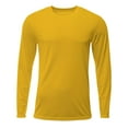thumbnail image 1 of A4 N3425 Mens Sprint Long Sleeve Tee - Gold - 3XL, 1 of 3