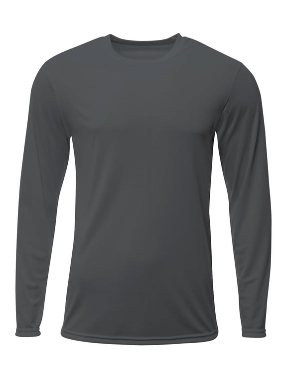 N3425 Mens Sprint Long Sleeve Tee - Graphite - S