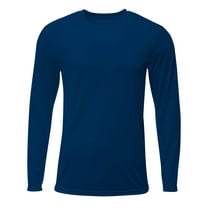 A4 N3425 Mens Sprint Long Sleeve Tee - Navy - 2XL