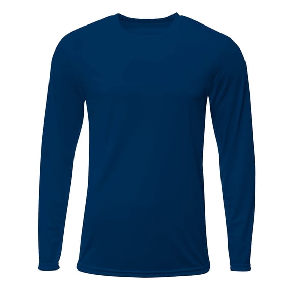 A4 N3425 Mens Sprint Long Sleeve Tee - Navy - S