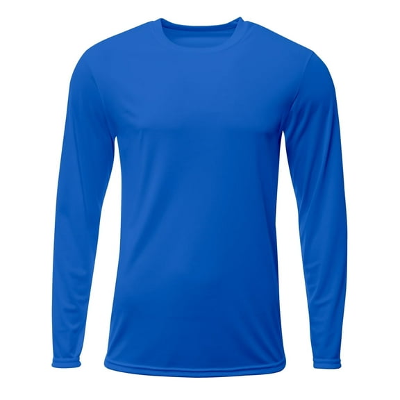 A4 N3425 Mens Sprint Long Sleeve Tee - Royal - L