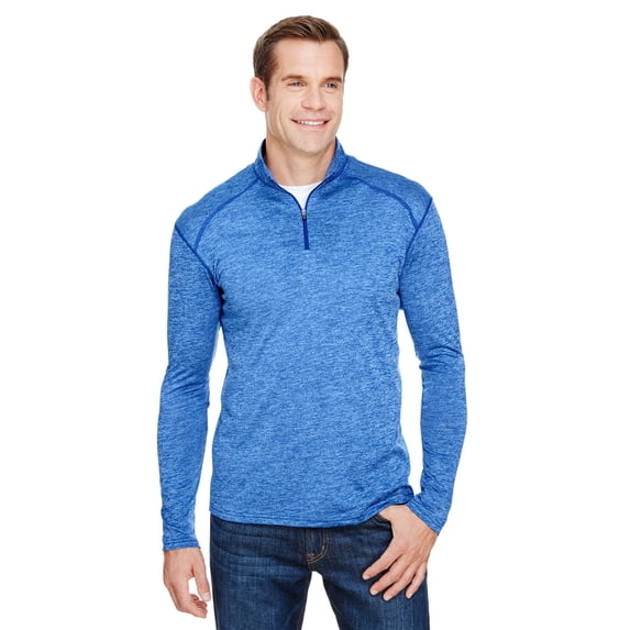 A4 N4010 Mens Tonal Space Dye Quarter Zip