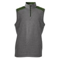 thumbnail image 1 of A4 N4095 Mens Tourney Sleeveless Fleece - Heather/Forest - XL, 1 of 2