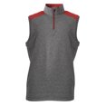 thumbnail image 1 of A4 N4095 Mens Tourney Sleeveless Fleece - Heather/Scarlet - 3XL, 1 of 2