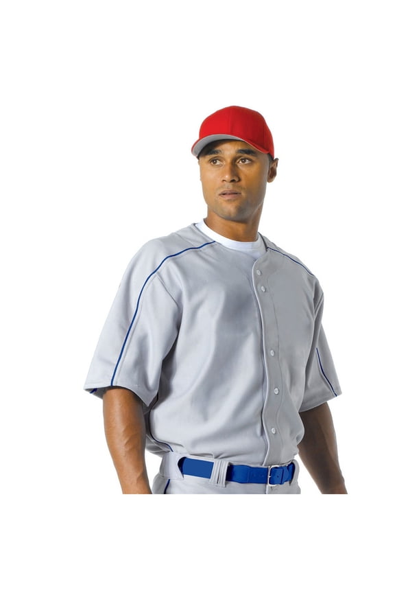 N4214 Men's Warp Knit Baseball Jersey