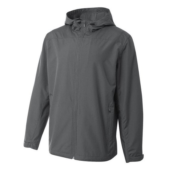 A4 N4264 Mens Full Zip Force Windbreaker Jacket - Graphite - S
