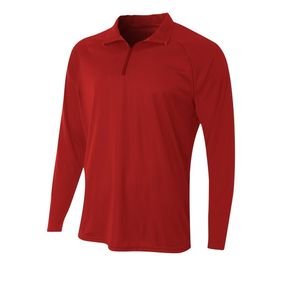 A4 N4268 Adult Daily Polyester 1/4 Zip