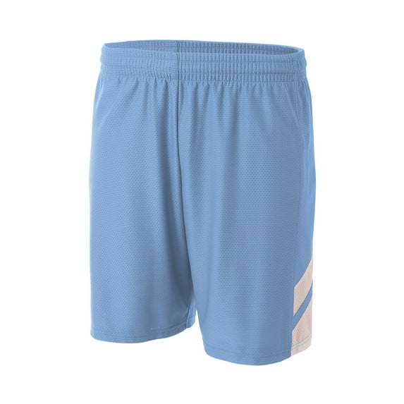 A4 N5178 Mens Fast Break Short - Lt Blue/White - XL