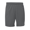 thumbnail image 1 of A4 N5384 Mens Flatback Mesh Short with Pockets - Graphite - 3XL, 1 of 2