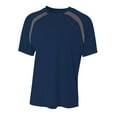 thumbnail image 1 of A4 NB3001 Boys Spartan Short Sleeve Color Block Crew Neck T Shirt, 1 of 3