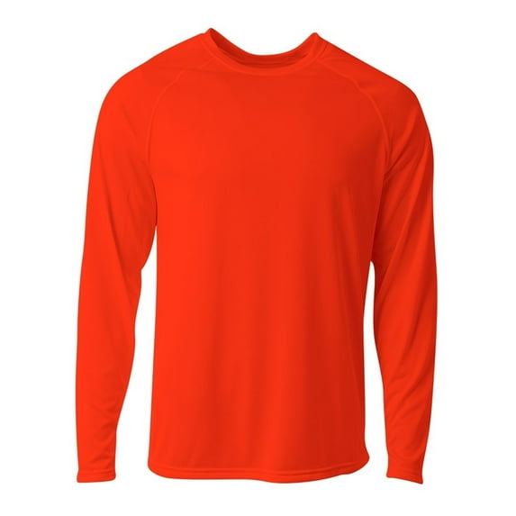 A4 NB3396 Youth SureColor Long Sleeve Cationic Tee - Athletic Orange - XL