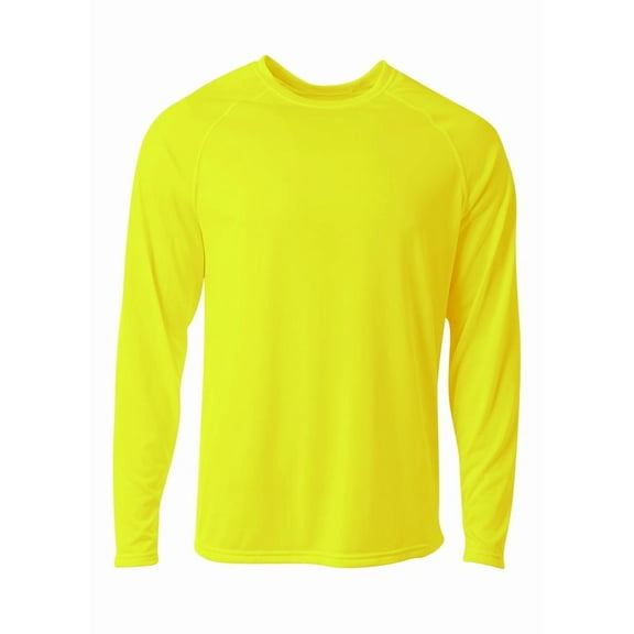 A4 N3396 SureColor Long Sleeve Cationic Tee For Adult Size Male