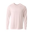 thumbnail image 1 of A4 SureColor Long Sleeve Cationic Tee Stain Release and Odor Resistant for Easy Care For Boys Color White Size M, 1 of 2
