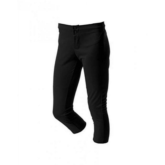 A4 NG6166 Girls Softball Pant - Black, Extra Large