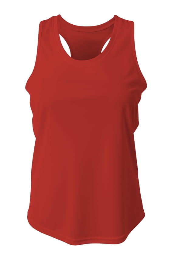 NW1179 Womens Athletic Racerback Tank - Scarlet - M
