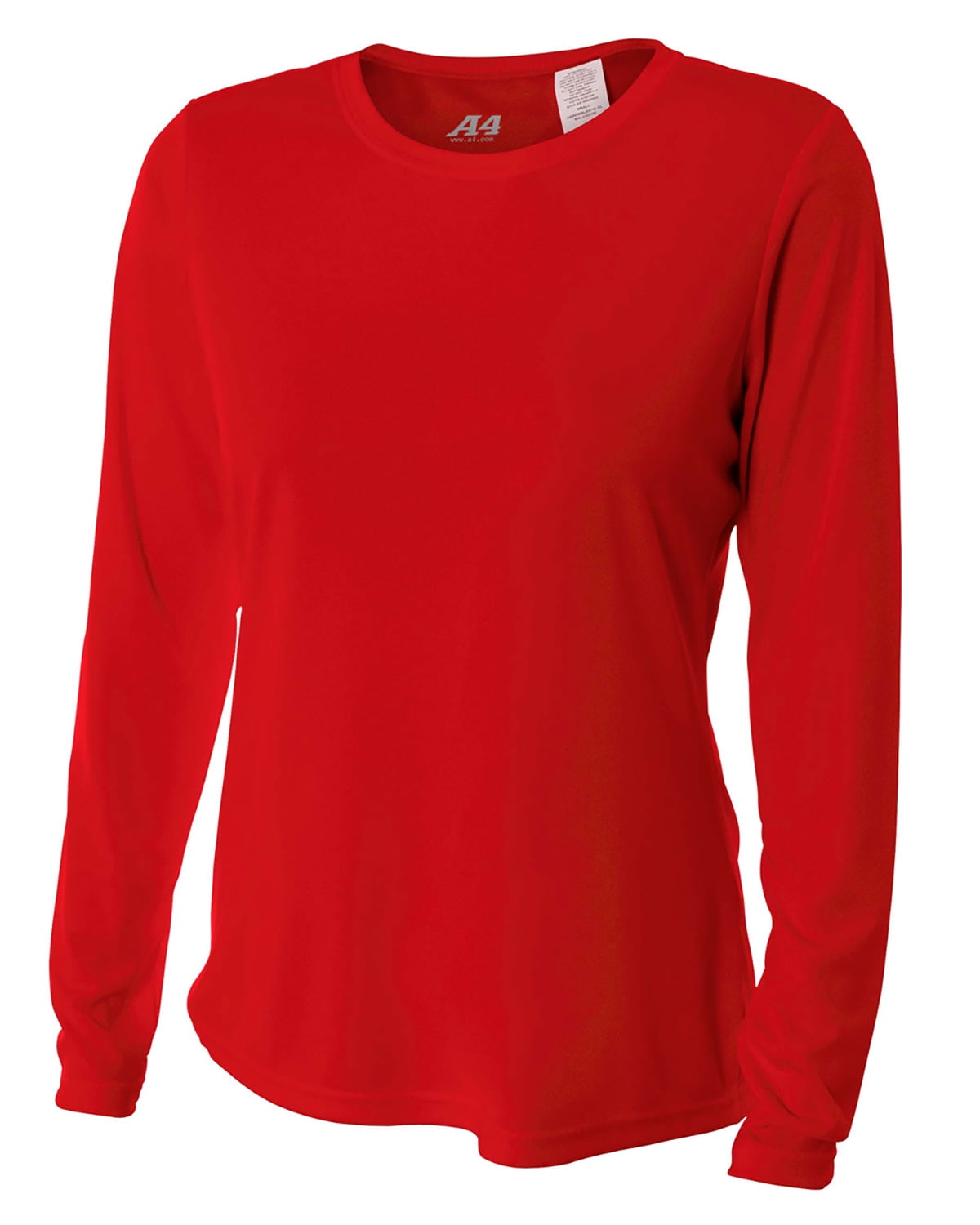 Tシャツ・カットソー BLUMARINE Women Tops P522C374A RED A4 Long Sleeve Cooling Performance Crew For Women in Coral